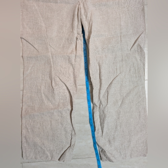 Talbot's, Women's Size 8 100% Linen, Cropped Pants, Khaki - Picture 5 of 6
